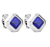 Orecchini Zancan in Argento Zaffiro sintetico ESO012-BL